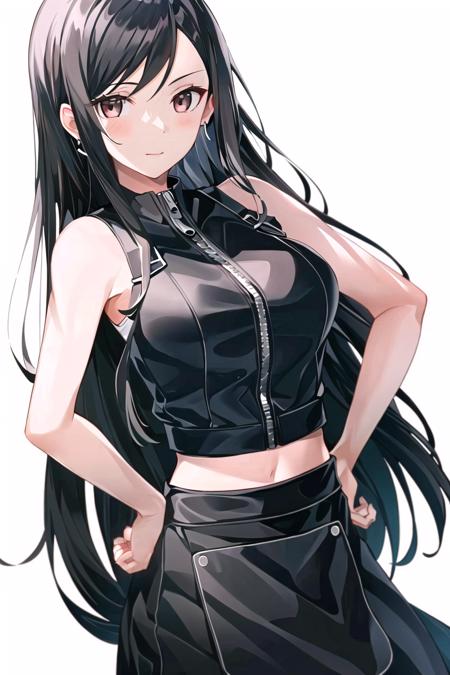 69226-1634910169-tifa lockhart, (final fantasy vii advent children), 1girl, arm ribbon, zipper, bare shoulders, black hair, breasts, closed mouth.png